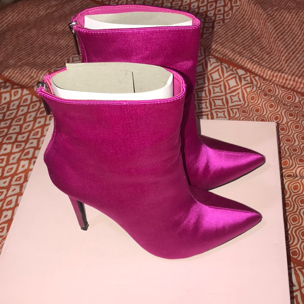 Magenta Booties